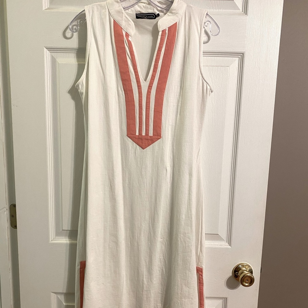 NWOT Women’s White Cotton Sleeveless Dress XL